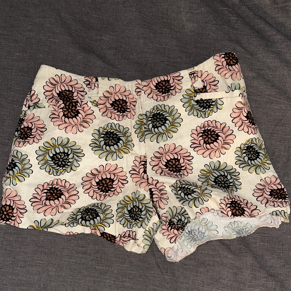 LOFT Floral High Waist Shorts